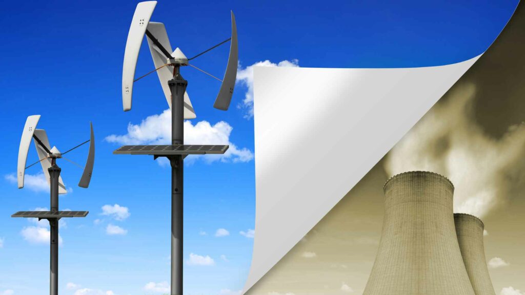 Paléo-énergétique avant après des solutions de production d'énergie
